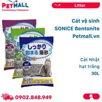 Cát vệ sinh SONICE Bentonite Cat Litter 30L - Cát Nhật hạt trắng Petmall