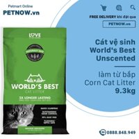 Cát vệ sinh World's Best Unscented 9.3kg - làm từ bắp - Corn Cat Litter Petnow