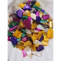 Cát Xà Cừ Hạt To Lót Đĩa Ốc Biển Chống Cháy, bảo vệ vỏ ốc dùng khi đốt xô thơm, đốt nhựa cây với than - 50grXàCừ Chakra 7Màu