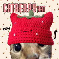 Catberry Hat - Cat beanie, mũ len tai mèo dâu tây handmade