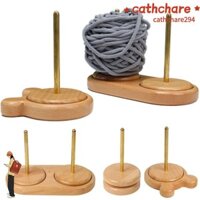 Catchare294 Chỉ May Chỉ Cuộn, Giá Đỡ Sợi Bằng Gỗ Có Thể Tháo Rời, Hộ Gia Đình Xoay Bóng Len Quay Dụng Cụ Đan Người Mới Bắt Đầu