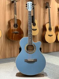 Cate Guitar QM-602 Blue Gray – Đàn Cate giá rẻ siêu đẹp màu độc lạ – Tiếng hay bấm êm như Cate đầu 6 hồng, xanh aurora