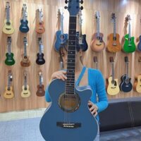 Cate Guitar QM-602 Blue Gray – Đàn Cate giá rẻ siêu đẹp màu độc lạ – Tiếng hay bấm êm như Cate đầu 6 hồng, xanh aurora