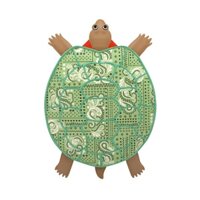 Cath Kidston - Ba lô con rùa cho bé trai/bé gái/Kids Tortoise Novelty Backpack - Tortoise Bag - Màu Green -1053579