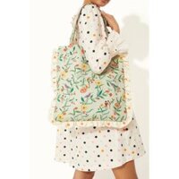 Cath Kidston - Túi đeo vai Frill Tote - Summer Birds - Green -1048520