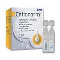 Cationorm hộp 30 tép nhỏ mắt,dưỡng mắt luôn sáng đẹp
