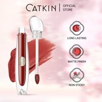 Catkin Mountain Sea Classic Light Face Lip Gloss Lipstick Nữ Trắng Nhung Mờ Đồng Thương Hiệu Son Bóng