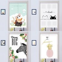 Cats kitchen restaurant langsir dapur pintutelescopic rod door curtain vải phong cách nhật bảntirai pintu jepun kain