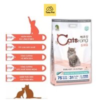Catsrang Bao 1kg Hạt Cho Mèo Hàn Quốc( Bao bì mơi hạt sx 10/102021 -hsd 18tháng)  TATAPET