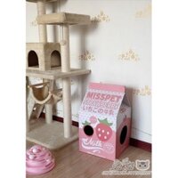 CatTree. Cat Box. Nhà cào móng. Đồ chơi cho mèo [Tặng bàn cào + Catnip] 𝑭𝑹𝑬𝑬𝑺𝑯𝑰𝑷