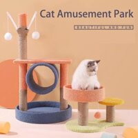 cattree cho mèo, nhà cây cho mèo siêu cute, catree cute màu sắc sặc sỡ. dễ lắp đặt 💕💕💕