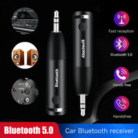 Cattree Di Động Thiết Bị Thu Bluetooth AUX Xe Bộ Hansfree Nhạc AUX Bluetooth 3.5 Mm Không Dây Ô Tô Stereo Tay Nghe Bluetooth Adapter