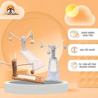 Cattree nhà cây cho mèo kết hợp bàn cào móng và bóng đồ chơi 3 màu CT00013