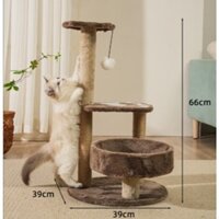 Cattree nhà mèo 3 tầng - Nhà cây cho mèo catree cho mèo dưới 5kg được chọn màu PH