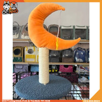 Cattree - trụ cào móng cho mèo mặt trăng đế tròn dẹp
