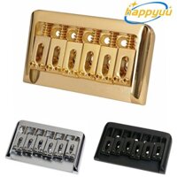 Cầu 6 dây HAPPYUU, Ốc vít hợp kim kim kim loại Cầu đuôi cứng đàn Guitar, Vận hành dễ dàng Cờ lê không Vibrato Cầu đàn Guitar Stratocaster Telecaster