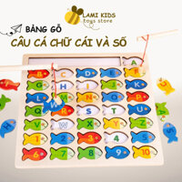 Câu Cá Bằng Gỗ Giúp Bé Ghi Nhớ Chữ Cái Và Số Đồ Chơi Giáo Dục Trí Tuệ LAMI KIDS