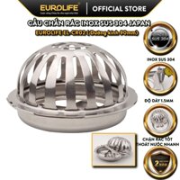 Cầu chắn rác Inox SUS 304 ống 90mm Eurolife EL-CR02 (Trắng bạc)