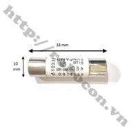 Cầu Chì Ống Sứ 5A 10x38mm