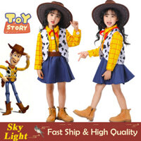 Câu Chuyện Đồ Chơi 4 Woody Jessi Trang Phục Hóa Trang Phương Tây Cao Bồi Đầm Cho Bé Gái Halloween Tiệc Giáng Sinh Trình Diễn Trang Phục
