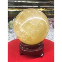 Cầu đá canxit vàng 1.55kg-11cm