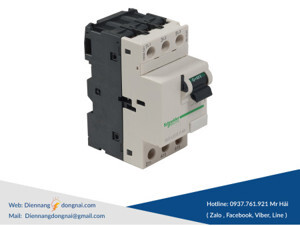 Cầu dao bảo vệ động cơ loại từ Schneider GV2LE05 - 1A