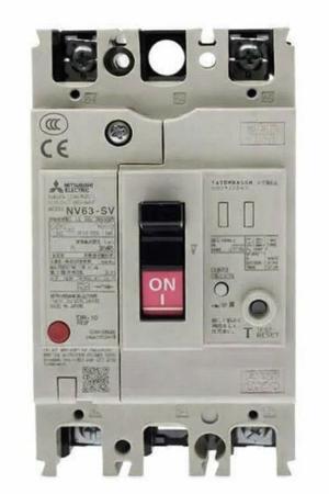 Cầu dao CB khối chống giật Mitsubishi NV63-SV 2P 60A 15kA 30mA