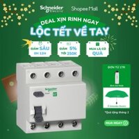 Cầu dao chống dòng rò - Easy9 RCCB - 4P - 30mA - 400VAC - Schneider Electric - EZ9R36425 EZ9R36440 EZ9R36463