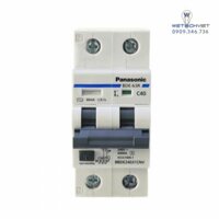Cầu dao chống dòng rò RCBO 2P 25A 30mA 6kA Panasonic