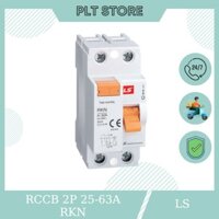 Cầu dao chống dòng rò RCCB , CB chống giật LS RKN 1P+N 25A - 63A, 6kA 30mA