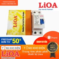 Cầu dao chống giật (APTOMAT) LIOA dòng rò 30 mA, loại 2 cực (cầu dao chống dòng rò)