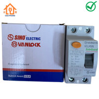 Cầu dao chống giật cb chống giật aptomat chống giật RCCB Sino2 pha 32ampe an toàn cho gia đình