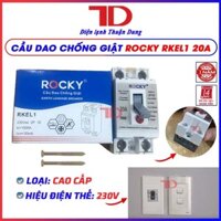 Cầu dao chống giật ROCKY RKEL1 loại cao cấp màu trắng 20A 30A kèm vỏ, không vỏ, cầu dao an toàn, aptomat MCCB, Át atomat