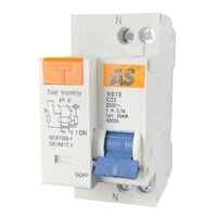 Cầu Dao Chống Rò Chống Giật RCBO AS18 Từ 16-63A- Tự Động Ngắt Khi Có Dòng Điện Rò