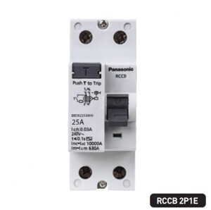 Cầu dao chống rò RCCB 2P 63A 30mA Panasonic BBDR26330HV