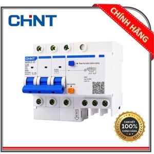 Cầu dao chồng rò/quá tải Chint NXBLE-32 3P+N C32 30mA