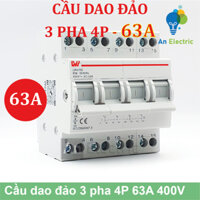Cầu dao đảo 3 pha 4P 63A 400V LW419G – Chuyển đổi nguồn điện an toàn và linh hoạt cho dân dụng và công nghiệp