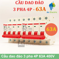 Cầu dao đảo 3 pha 4P 63A 400V SNB1-63 – Chuyển đổi nguồn điện an toàn và linh hoạt cho dân dụng và công nghiệp