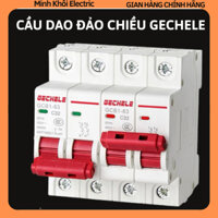 Cầu dao đảo chiều Gechele 63A 2P 220V- át chuyển nguồn- át đổi nguồn, át đảo chiều gechele,aptomat đảo chiều,cb đảo