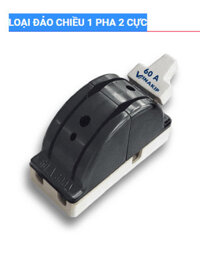 CẦU DAO ĐẾ SỨ LOẠI ĐẢO CHIỀU 1 PHA 2 CỰC 100A CD15