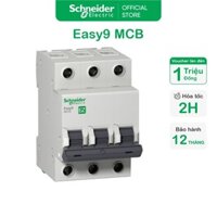 Cầu dao MCB 3P 4.5kA Easy9 Schneider - EZ9F34306 EZ9F34310 EZ9F34320 EZ9F34325 EZ9F34332 EZ9F34340 EZ9F34350 EZ9F34363