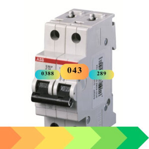 Cầu dao MCB ABB S202P-C10 25KA 10A 2P