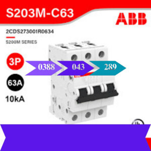 Cầu dao MCB ABB S203M-C63 10KA 63A 3P