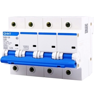 Cầu dao MCB Chint NXB-125 - 4P, 63A, 10KA