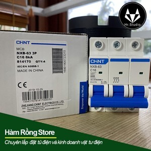 Cầu dao MCB Chint NXB-63 - 16A 6KA 3P