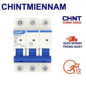Cầu dao MCB Chint NXB-63 - 20A 6KA 3P