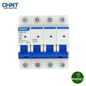 Cầu dao MCB Chint NXB-63 - 40A 6KA 4P