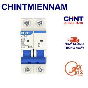 Cầu dao MCB Chint NXB-63 - 50A 6KA 2P