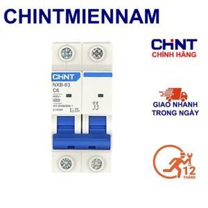 Cầu dao MCB Chint NXB-63 - 6A 6KA 2P