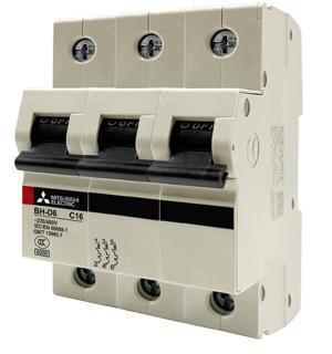 Cầu dao MCB Mitsubishi BH-D6 C N - 10A 6kA 3P
